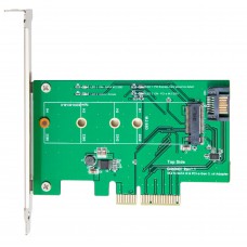 M.2 to PCI-e x4 or SATA III SSD Adapter - SY-PEX50073