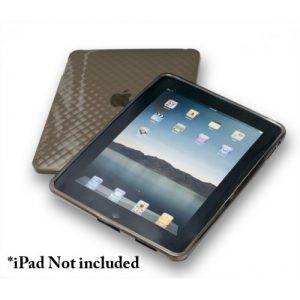 iPad PTU Skin Case, Anti-slip, Solid, Firm Grip, Black Color - CL-ACC62010