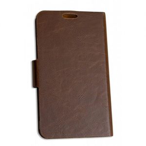 Samsung Galaxy Note 5.3" PU Leather Portfolio Case+Stand, Microfiber Lining Interior, with Screen Protector, Brown Color - CL-ACC62050