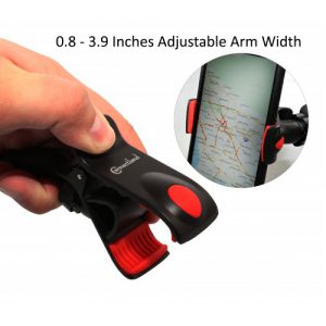 Universal Car Clip Holder for Smartphones, GPS, and MP3/MP4 Player. Adjustable Arm Width. Goose Neck Design with 360-degree Rotation. - CL-ACC62060