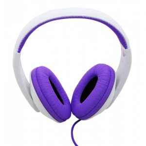 Purple Over the Ear Lightweight Adjustable Stereo Wired Headphone - CL-AUD63032