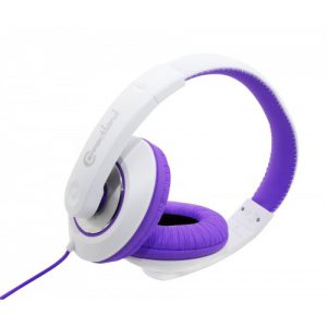 Purple Over the Ear Lightweight Adjustable Stereo Wired Headphone - CL-AUD63032