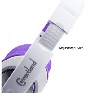 Purple Over the Ear Lightweight Adjustable Stereo Wired Headphone - CL-AUD63032