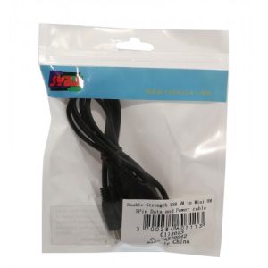 3 ft USB 2.0 A Male to Mini B Male Cable, Black Color - CL-CAB20042