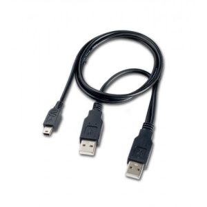 3 ft USB 2.0 A Male to Mini B Male Cable, Black Color - CL-CAB20042