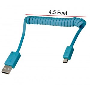 4.5 ft Coiled USB 2.0 Type A to Micro Type B - CL-CAB20109