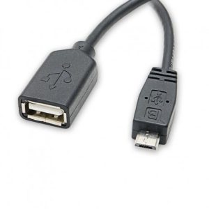 USB 2.0, Female to Micro USB 5-pin male , Black Color, Ideal for Smartphones - CL-CAB20125