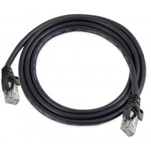 3 Meter RJ45 LAN Cable CAT 6e, 26AWG, Black Color - CL-CAB24014