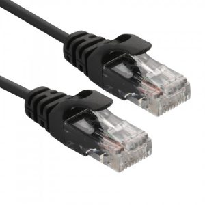 3 Meter RJ45 LAN Cable CAT 6e, 26AWG, Black Color - CL-CAB24014