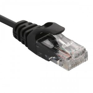 3 Meter RJ45 LAN Cable CAT 6e, 26AWG, Black Color - CL-CAB24014