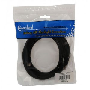 3 Meter RJ45 LAN Cable CAT 6e, 26AWG, Black Color - CL-CAB24014