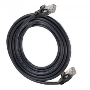 10 Meter RJ45 CAT6E LAN Cable 26AWG, Black Color - CL-CAB24016