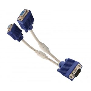 VGA HD15 Male to Dual VGA HD15 Female Adapter - CL-CAB32001