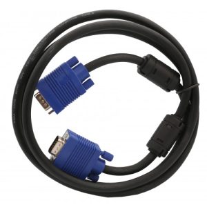 6 ft VGA HD15 Male to Male, Ferrite Cores, Nickel Plated - CL-CAB32002