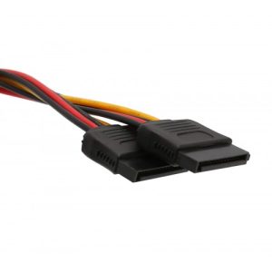 4 Pin Molex Male to Two 15 Pin SATA Power Cable - CL-CAB40021