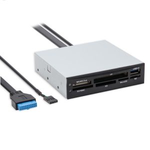 3.5" Drive Bay USB 3.0 6 Slot Card Reader with One USB 3.0 Port - CL-CRD20154