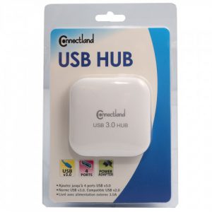 4 Port USB 3.0 Hub Include AC Adapter and Cable - CL-HUB20127