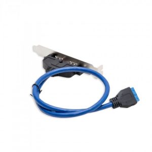 19 Pin Header to 2 USB 3.0 Port PCI Slot Bracket - CL-PCI20114