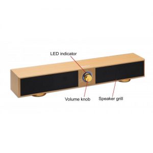 17" USB Powered Sound Bar Speaker for PC Monitor - CL-SPK20151