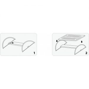 Foot Rest with Plastic Support Arches - SY-ACC65070