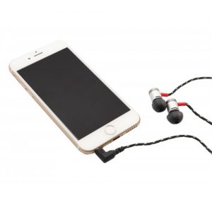 Art of Sound In-Ear Ear Bud Headphone with Strong Woven Cable Cords and In-Line Mic - SY-AUD63101