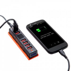 USB Fast Charging Power Strip with Power Monitor - SD-ACC61033