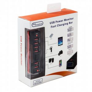 USB Fast Charging Power Strip with Power Monitor - SD-ACC61033