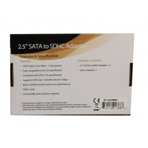 2.5" SATA to 4 MicroSD Card Adapter - SD-ADA40080