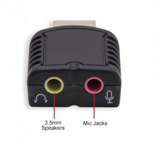 USB 2.0 External Stereo Sound Adapter with Mic Input - SD-AUD20066