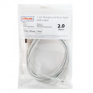 6.5 ft Flat Lightning to USB2.0 Data and Charging Cable - SD-CAB20182