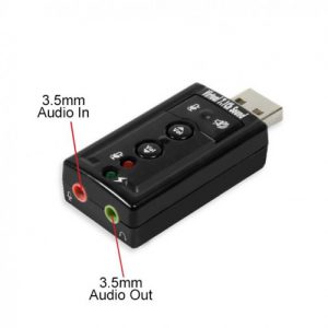 USB 2.0 External Virtual 7.1 Surround Sound Adapter - SD-CM-UAUD71