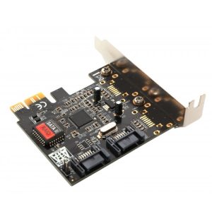 Low Profile 2 Port SATA II PCI-e 1.0 x1 Card - SD-LP-PEX2IR