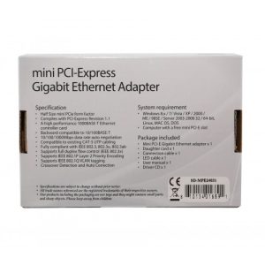 PCI Mounted Gigabit Mini PCI-e Ethernet Card - SD-MPE24031