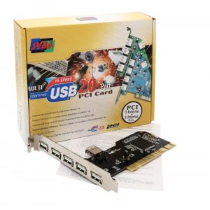 5 External Ports and 1 Internal Shared Port USB 2.0 PCI Card - SD-NECU2-5E1I