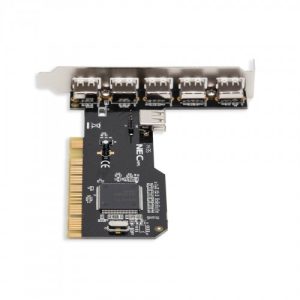 5 External Ports and 1 Internal Shared Port USB 2.0 PCI Card - SD-NECU2-5E1I