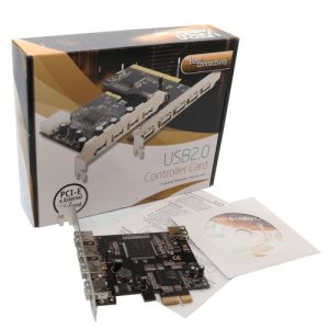 4 External Port and One Internal Port USB 2.0 PCI-e x1 Card - SD-PEX-NEC5U