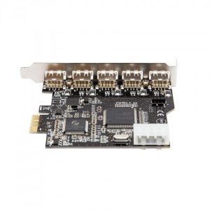 5 Port USB 2.0 with Int. 4 Pin header (Shared) PCI-e x1 Card - SD-PEX20019