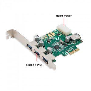 3 Port USB 3.0 and One USB 3.0 Internal PCI-e x1 Card - SD-PEX20080