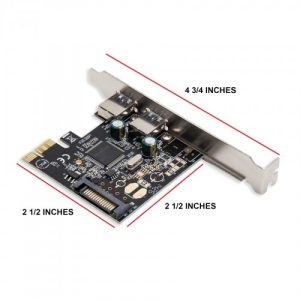 2 Port USB 3.0 PCI-e 2.0 x1 Card - SD-PEX20158