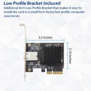 10 Gigabit 10GBase-T NBASE-T Ethernet PCI-e x4 Network Card - SD-PEX24055