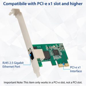 2.5 Gigabit Ethernet PCI-e x1 Network Card - SD-PEX24065