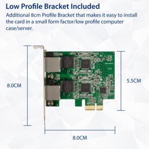 Dual 2.5 Gigabit Ethernet PCI-e x1 Network Card - SD-PEX24066