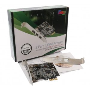 2 Port 1394B Firewire and1 Port 1394A PCI-e 1.0 x1 Card - SD-PEX30009