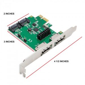 2 Port SATA III or eSATA III PCI-e 2.0 x1 Card - SD-PEX40049