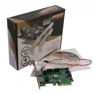 4 Port SATA III or eSATA III PCI-e 2.0 x2 Card - SD-PEX40054