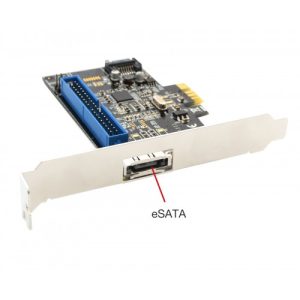 1 Port IDE and 1 Port SATA III - 1 Port eSATA III PCI-e 2.0 x1 RAID Card - SD-PEX50050