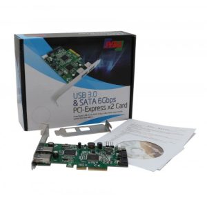 2 Port USB 3.0 and 2 Port SATA III 2-Lane PCI-e 2.0 x4 Card - SD-PEX50055