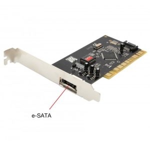 1 Port eSATA II and 1 Port SATA II PCI Software RAID Card - SD-SATA-1E1I