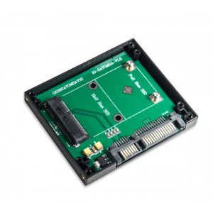 50mm mSATA SSD to 2.5" SATA III Adapter with Housing - SI-ADA40069