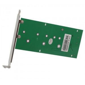 M.2 NGFF to SATA III PCI Bracket Card with Full and Low Profile BracketsM.2 B or B+ M key up to 110 mm to 2.5" SATA III Card with Full and Low Profile Brackets - SI-ADA40084